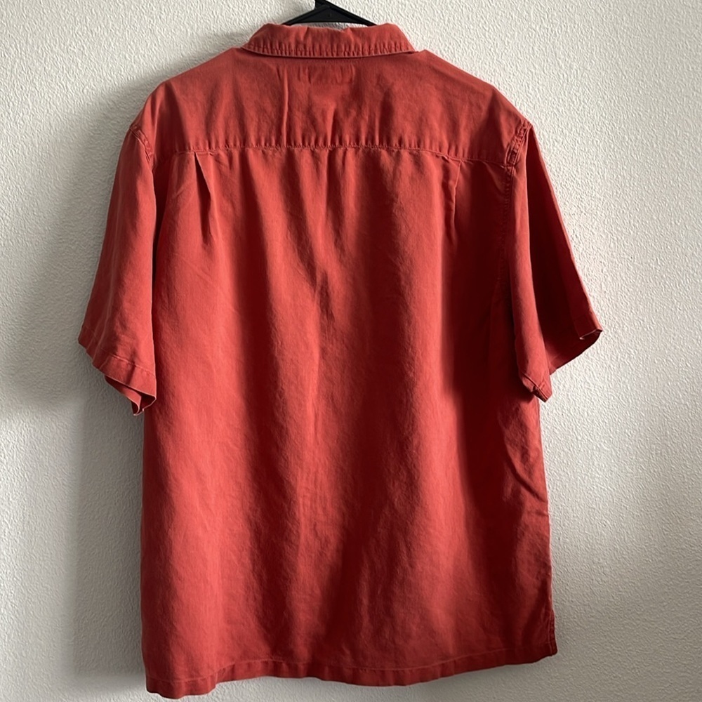 Columbia Mens Burnt Orange Button Down Top Size Large - Picture 2 of 8